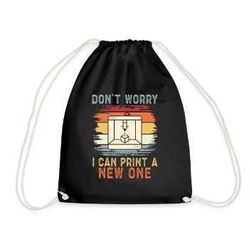 Imprimante 3D Impression 3D - Sac de sport léger - noir - Devant