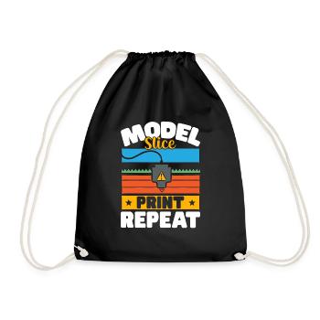 Imprimante 3D Impression 3D - Sac de sport léger - noir - Devant