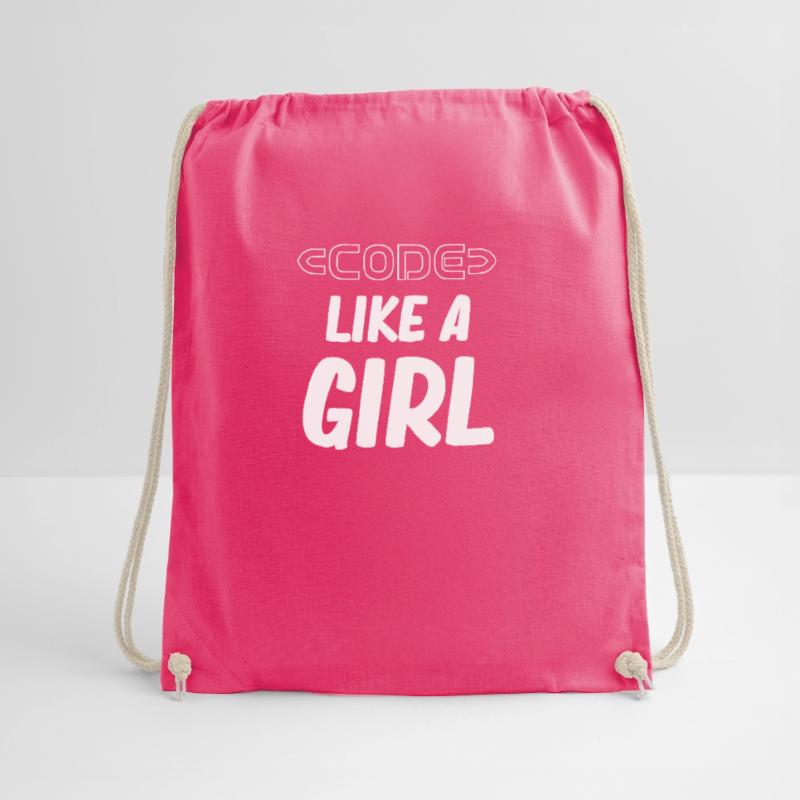 Coder comme une fille programmeuse fille ordinateur Sac de sport léger