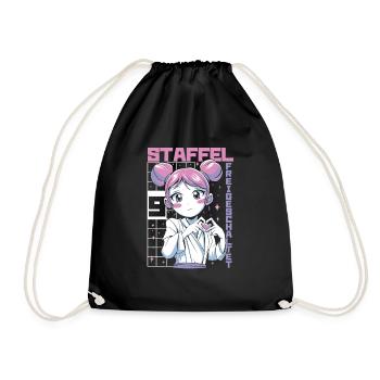 Anime Manga Anime Birthday Girl - Drawstring Bag - black - Front