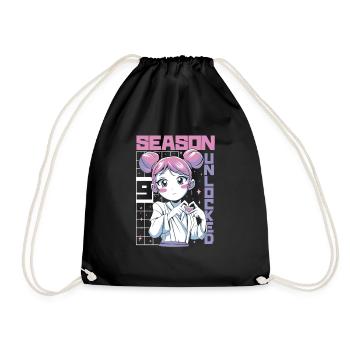 Anime Manga Anime Birthday Girl - Drawstring Bag - black - Front