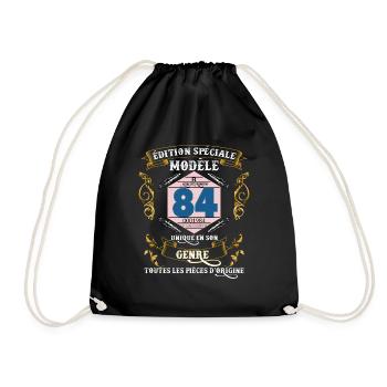 Vignette Auto Anniversaire 40 ans 1984 - Sac de sport léger - noir - Devant
