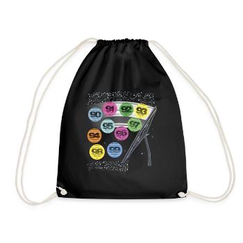 Vignette Auto Années 90 Nostalgie 1990 - Sac de sport léger - noir - Devant