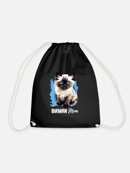 Birman Cat Birma Katze - Turnbeutel - Schwarz
