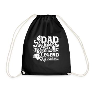 Vovinam I'm A Dad And Vovinam Legend - Drawstring Bag - black - Front