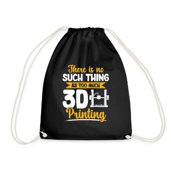 Imprimante 3D Impression 3D - Sac de sport léger - noir - Devant