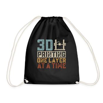 Imprimante 3D Impression 3D - Sac de sport léger - noir - Devant