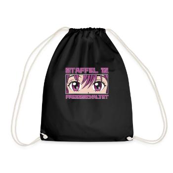 Anime Manga Anime Birthday Girl - Drawstring Bag - black - Front