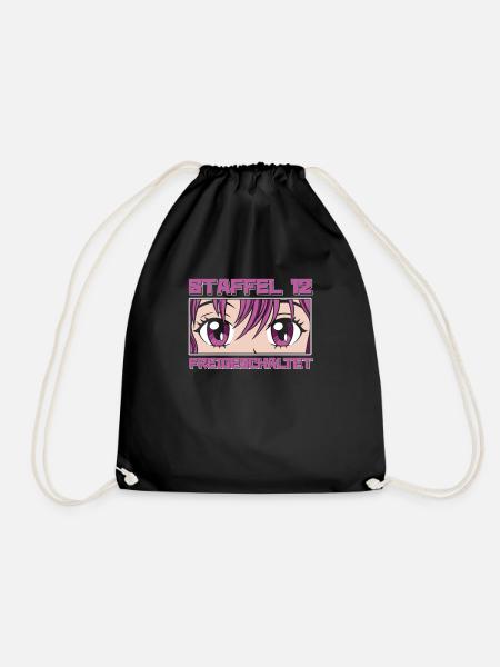 Anime Manga Anime Geburtstagskind - Turnbeutel - Schwarz