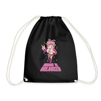 Anime Manga Anime Birthday Girl - Drawstring Bag - black - Front