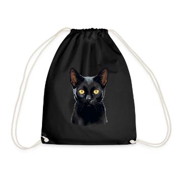 Bombay Cat Bombay Katze - Turnbeutel - Schwarz - Vorne