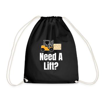 Do you need an elevator? Jollier - Drawstring Bag - black - Front