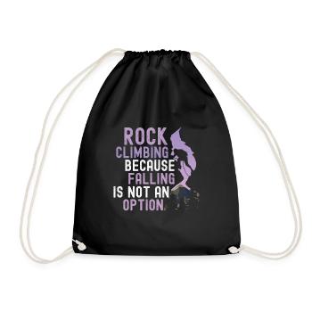 Klettern Mountain Boulder Climble Climber - Turnbeutel - Schwarz - Vorne