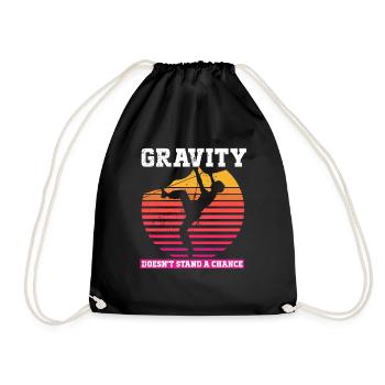 Klettern Mountain Boulder Climble Climber - Turnbeutel - Schwarz - Vorne