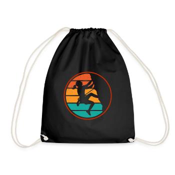 Klettern Mountain Boulder Climble Climber - Turnbeutel - Schwarz - Vorne