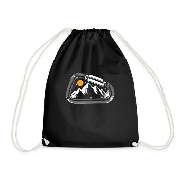 Klettern Mountain Boulder Climble Climber - Turnbeutel - Schwarz - Vorne