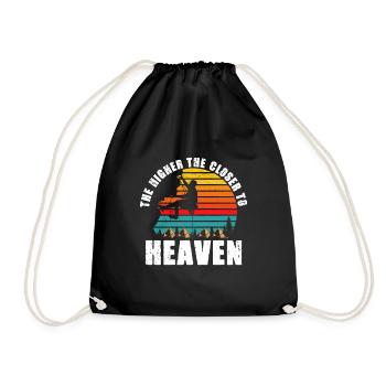 Klettern Mountain Boulder Climble Climber - Turnbeutel - Schwarz - Vorne