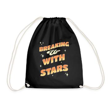 Break Up Divorce Quotes New Start Motivational - Drawstring Bag - black - Front