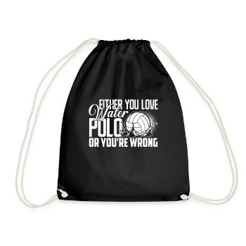 Water Polo Love Water Polo - Drawstring Bag - black - Front