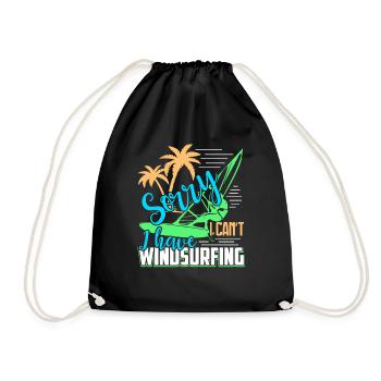 Windsurfing I Have Windsurfing - Drawstring Bag - black - Front