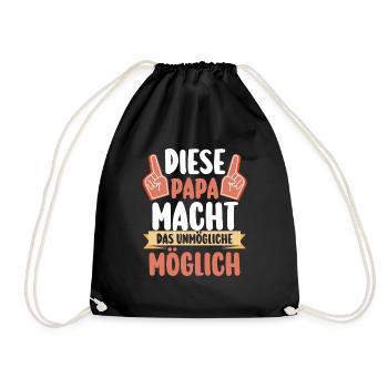 Papa Fête des pères Papa - Sac de sport léger - noir - Devant