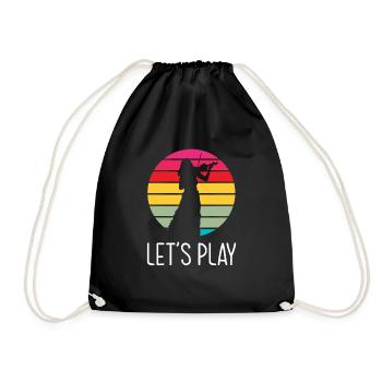 Violin Violin Violinist Violin Player - Drawstring Bag - black - Front