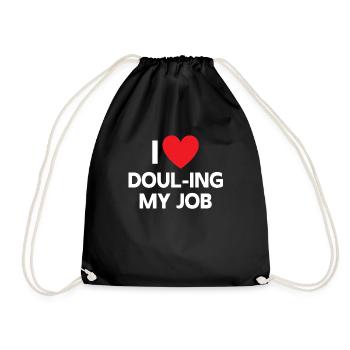 J’adore doubler mon travail Sage-femme - Sac de sport léger - noir - Devant