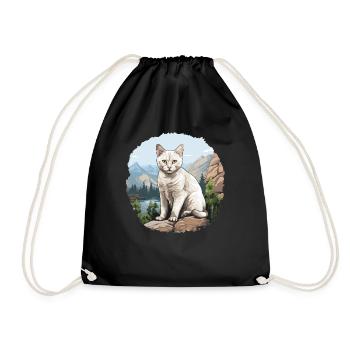 Burmilla Chaton Burmilla Chat - Sac de sport léger - noir - Devant