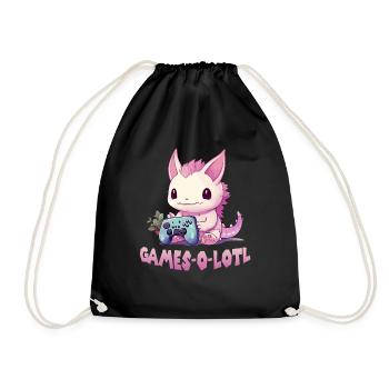 Axolotl Gamer T Kawaii Stuff Axolotl Otaku Axolotl - Sac de sport léger - noir - Devant
