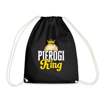 Polish Food Pierogi - Drawstring Bag - black - Front