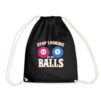 Bingo Caller Bingo Player Gambling Lottery - Drawstring Bag - black - Front