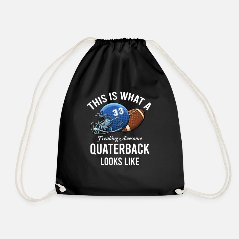 So Sieht Ein Verdammt Geiler Quarterback Aus - Turnbeutel - Schwarz