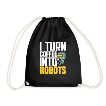 Robotics Robot Programmer - Drawstring Bag - black - Front