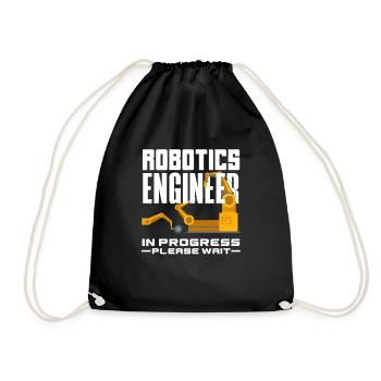 Robotics Robot Programmer - Drawstring Bag - black - Front