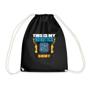 Robotics Robot Programmer - Drawstring Bag - black - Front