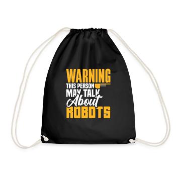 Robotics Robot Programmer - Drawstring Bag - black - Front
