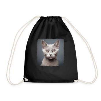 Burmilla Chaton Burmilla Chat - Sac de sport léger - noir - Devant