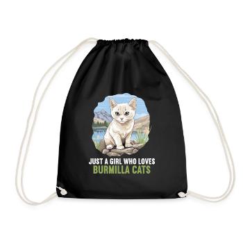 Burmilla Chaton Burmilla Chat - Sac de sport léger - noir - Devant