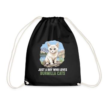 Burmilla Chaton Burmilla Chat - Sac de sport léger - noir - Devant