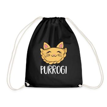 Polish Food Pierogi - Drawstring Bag - black - Front