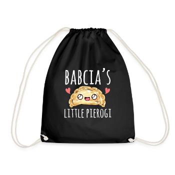 Polish Food Pierogi - Drawstring Bag - black - Front