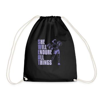 Haltérophilie Haltérophilie Transpiration - Sac de sport léger - noir - Devant