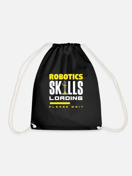 Robotik Roboter Programmierer - Turnbeutel - Schwarz