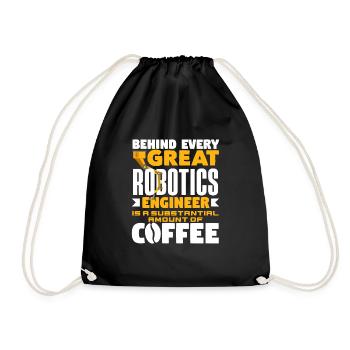 Robotics Robot Programmer - Drawstring Bag - black - Front