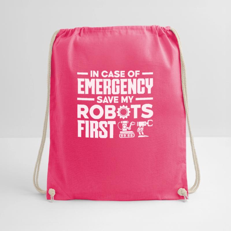 Robotics Robot Programmer Drawstring Bag