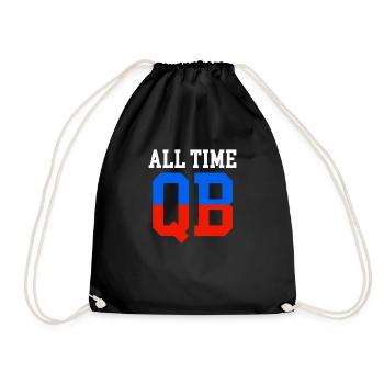 Tous les temps Qb Drôle Quarterback Football - Sac de sport léger - noir - Devant