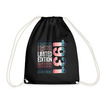 Limited Edition Since 1931 Birthday Vintage 1931 - Drawstring Bag - black - Front