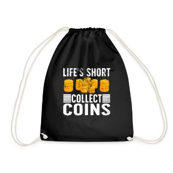 Collectionneurs de pièces de monnaie Numismatique Collectionner des pièces de monnaie - Sac de sport léger - noir - Devant