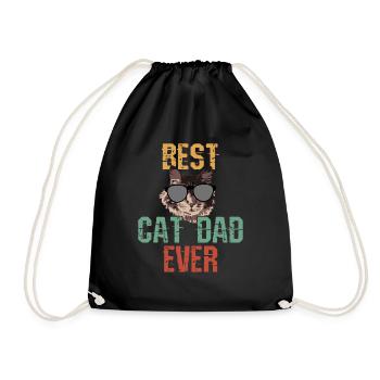 Cadeau de chat - Sac de sport léger - noir - Devant
