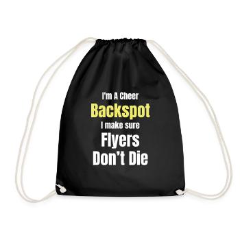 Je suis un cheer-backspot, je m’assure que - Sac de sport léger - noir - Devant